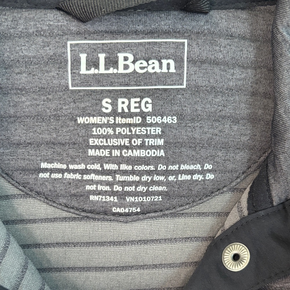 NWT L.L. Bean Alright Knit Pullover Alley Gray Women's Jacket S - Picture 9 of 14